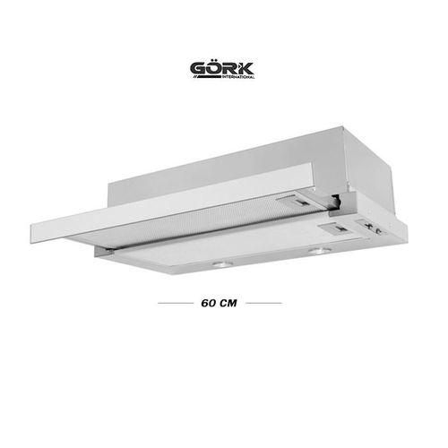 Gork International Hotte aspirante à écran plat 60cm - INOX
 Fiche Technique et Prix au Maroc