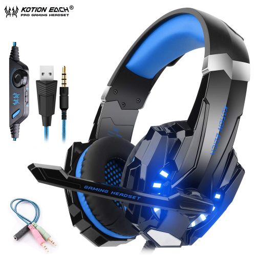 G9000 Casque audio filaire Casque jeu pliable avec Micro 3,5mm Jack pour PS4 Tablette PC Téléphone - Bleu
 Fiche Technique et Prix au Maroc