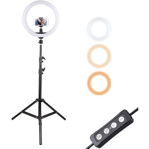 Ring Light Anneau Bague lumineux LED diamètre 26cm+ Trepied 2m
 Fiche Technique et Prix au Maroc