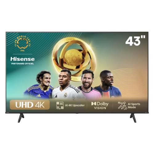 Hisense Smart TV UHD 4K 43'' Abonnement 24 Mois
 Fiche Technique et Prix au Maroc