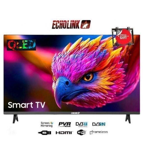 Echolink Smart TV 32" Android QLED- Récepteur Intégré + TNT + HDMI + USB + Support
 Fiche Technique et Prix au Maroc