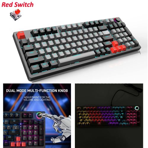 Jedel Clavier Red Switch Clavier Gamer Clavier mécanique Gaming , Mechanical Keyboard (Red Switch) - KL-114
 Fiche Technique et Prix au Maroc