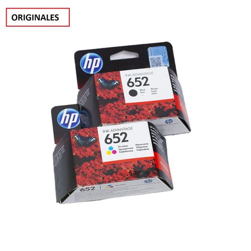 Hp Pack Cartouches 652 Noir + 652 Couleur - ORIGINALES
 Fiche Technique et Prix au Maroc