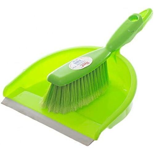 Ensemble de petite balayette, brosse et pelle à poussière Caltel en vert
 Fiche Technique et Prix au Maroc