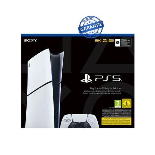 Playstation 5 Slim Edition Digital
 Fiche Technique et Prix au Maroc