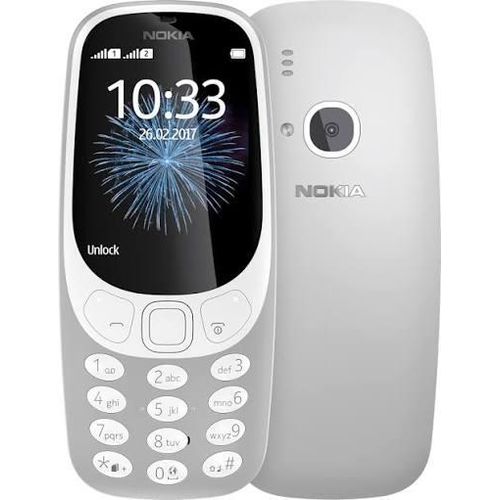 Nokia Téléphone mobile 3310 Gris double carte sim .
 Fiche Technique et Prix au Maroc