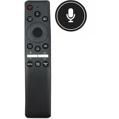 Telecommande pour Samsung Smart TV QLED 4K 8K Fonction vocale / Netflix, Prime Video, Rakuten TV
 Fiche Technique et Prix au Maroc