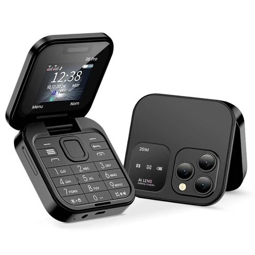 Téléphone Portable Pliable Servo i16 Pro Noir Ultra compact - Double SIM , Caméra HD
 Fiche Technique et Prix au Maroc