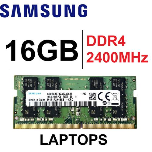 Samsung Ram 16GB DDR4 2400Mhz Pour ordinateur Portable et Mini Pc
 Fiche Technique et Prix au Maroc