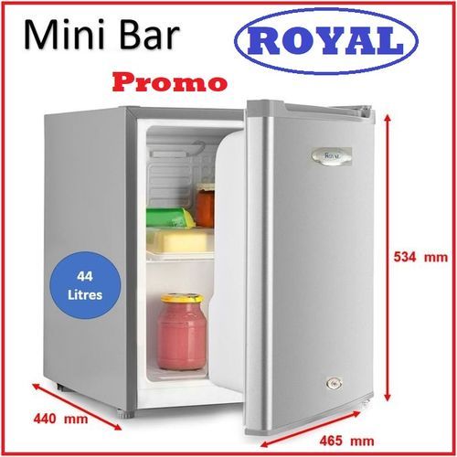 Royal Mini Bar et Mini Réfrigérateur avec Verrouillage de sécurité - 45L - Statique
 Fiche Technique et Prix au Maroc