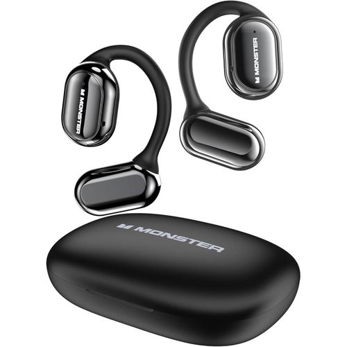 Monster Ecouteurs sans fil à oreilles ouvertes Open Free AC100 Casque sans fil Bluetooth 5.3 avec crochets d'oreille, son stéréo immersif par double grand pilote, conversation claire, 30 heures de lecture, écouteurs ouverts étanches IPX5 AC100 NoiR
 Fiche Technique et Prix au Maroc