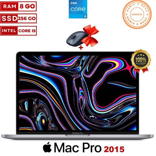 Apple Macbook Pro Retina 13,3" -2015 -INTEL CORE i5-RAM 8Go-SSD 256Go - Remis a neuf
 Fiche Technique et Prix au Maroc