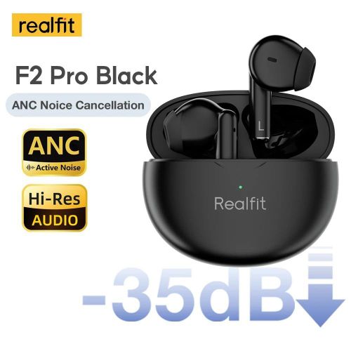 Realfit F2 Pro Écouteurs Sans Fil Bluetooth 5.1 avec ANC et Commandes Tactiles
 Fiche Technique et Prix au Maroc