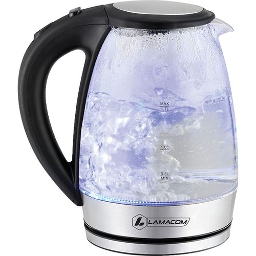 Lamacom Bouilloire électrique en verre 1,7L
 Fiche Technique et Prix au Maroc