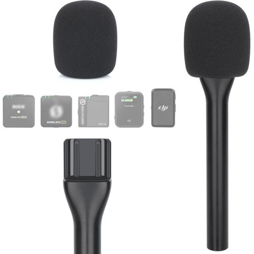 Support Adaptateur Portable de Microphone sans Fil Compatible avec D-JI, Mic 2, Rode Wireless GO, GO II, Me / Pro Système Support Microphone, Poignée à Main - Pour Cravate USB Lavalier
 Fiche Technique et Prix au Maroc