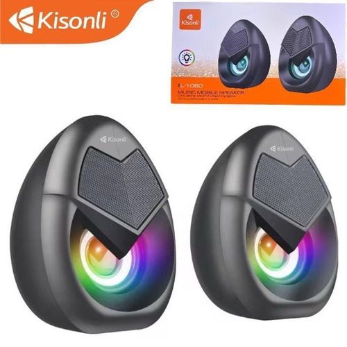 Mini haut-parleur Hauts-parleurs de jeu avec RGB PC Ordinateur Stéréo Canal USB
 Fiche Technique et Prix au Maroc