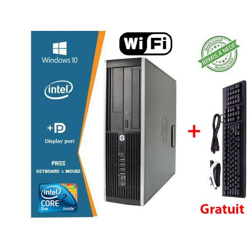 Hp unité centrale 8000 Elite SFF-2.9 GHz-4Go-250Go-wifi-Graveur DVD - Remis à neuf
 Fiche Technique et Prix au Maroc
