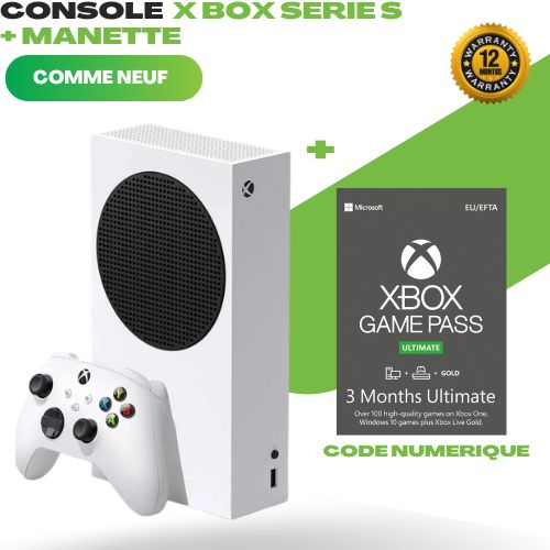 Microsoft Console Xbox Series S Remis à Neuf + Game Pass 3mois - Garantie 1an
 Fiche Technique et Prix au Maroc