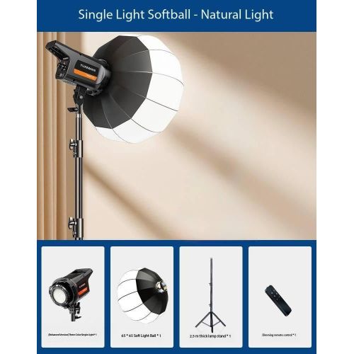 lampe et ball soft Box de photographie boîte souple à intensité variable 3 couleurs avec trépied 2.10m et télécommande
 Fiche Technique et Prix au Maroc