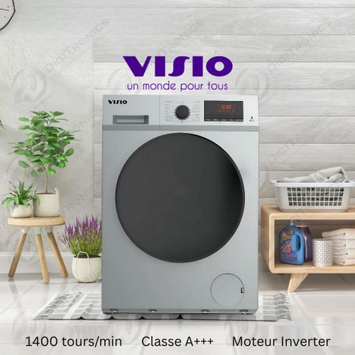 Visio Machine à laver Inverter 10 Kg, 15 Programmes, 1400 T/min, A+++
 Fiche Technique et Prix au Maroc