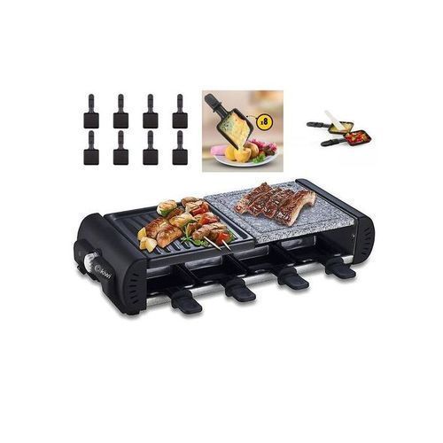 Kiwi Appareil a raclette-grill 2 en 1 jusqu'à 8 personnes 1200w
 Fiche Technique et Prix au Maroc
