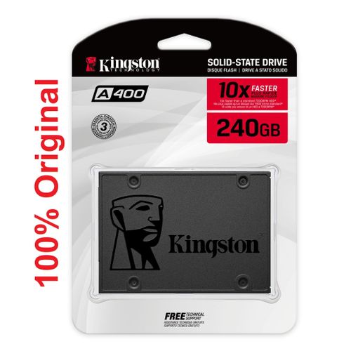 Kingston A400 SSD Interne 2.5" SATA Rev 3.0, 240GB - SA400S37/240G, Disque SSD
 Fiche Technique et Prix au Maroc