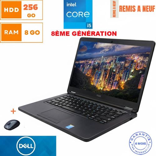 DELL Ultraportable Latitude E5490- 14" - Intel Core i5--8ÈME GÉNÉRATION- 8GB RAM- 256GB SSD - Windows - Full HD - Remis à neuf
 Fiche Technique et Prix au Maroc