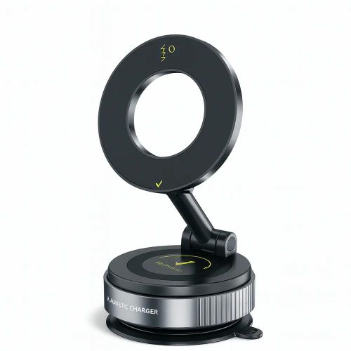 Velano Support de téléphone de voiture magnétique VR-08 – Rotation à 360°, ventouse ultra 96LBS, support MagSafe renforcé
 Fiche Technique et Prix au Maroc