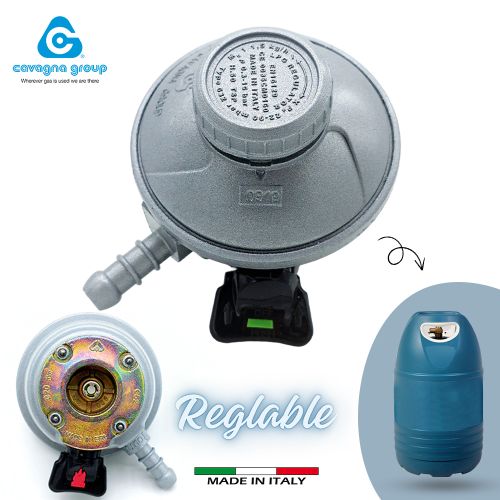 Cavagna Detendeur a Gaz, ITALY, pour Bouteille Plastique - Regulateur Reglable 1.5KG/h
 Fiche Technique et Prix au Maroc
