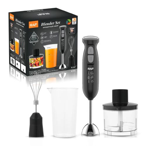 RAF Batteur mixeur plongeant 4en1 340W 2 vitesses
 Fiche Technique et Prix au Maroc