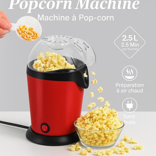 Machine à Pop-corn 1200W – Air Chaud Sans Huile – Popcorn Maker
 Fiche Technique et Prix au Maroc