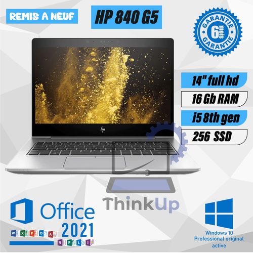 Hp ELITEBOOK 840 G5 Core i5 8ÈME Gén RAM 16Gb SSD 256Gb - Remis à neuf
 Fiche Technique et Prix au Maroc
