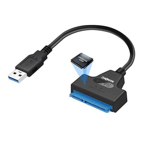 Adaptateur SATA vers USB 3.0 Haute Vitesse – Convertisseur pour Disque Dur & SSD 2.5” – Jusqu’à 6 Gbps
 Fiche Technique et Prix au Maroc