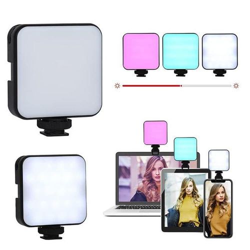 Led pocket video light rotatif mini selfie ring light
 Fiche Technique et Prix au Maroc