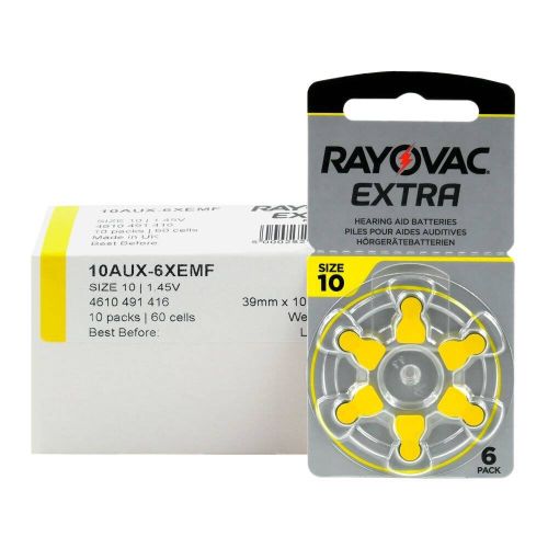 Rayovac Piles pour appareils auditifs EXTRA ADVANCED 10 boîte (60 pièces)
 Fiche Technique et Prix au Maroc