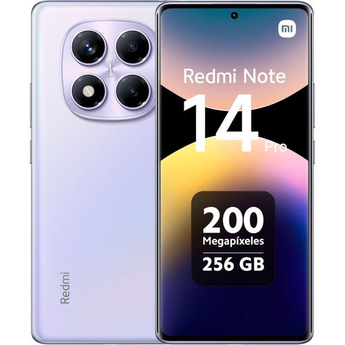 XIAOMI Redmi Note 14 PRO Amoled 120Hz 6,67 (8Go, 256 Go) Dimensity 7300-Ultra -5500mAh- 200 MP/32 MP- Violet
 Fiche Technique et Prix au Maroc