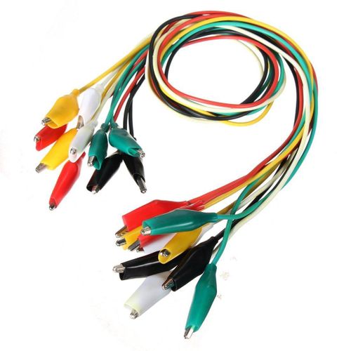 Lot de 10 câbles de 50cm avec crocodile à chaque extrémité
 Fiche Technique et Prix au Maroc
