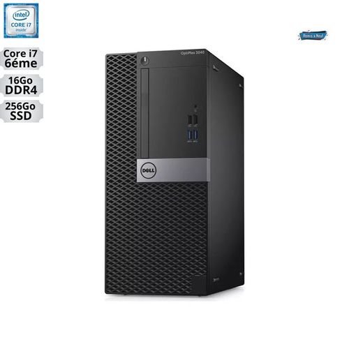 DELL Optiplex 3040 MT Intel i7-6700 RAM 8Go SDD 256Go Remis à neuf
 Fiche Technique et Prix au Maroc