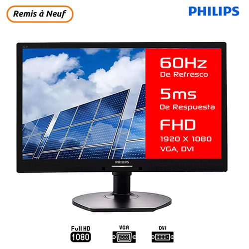 Philips Brilliance 221B6L - Ecran 22" - LED 1920x1080 DVI USB Noir ( Remis à Neuf )
 Fiche Technique et Prix au Maroc