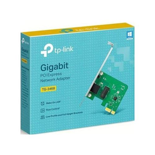 TP-Link Carte Réseau TG-3468 PCI Express Gigabit Ethernet , Adaptateur réseau Noir
 Fiche Technique et Prix au Maroc