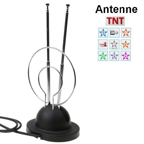 Antenne TNT intérieur, Convient pour Chaines TV HD et SD marocaines
 Fiche Technique et Prix au Maroc