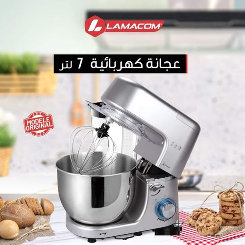 Lamacom Robot Petrin  pâtissier multifonction 7L // 1300W
 Fiche Technique et Prix au Maroc