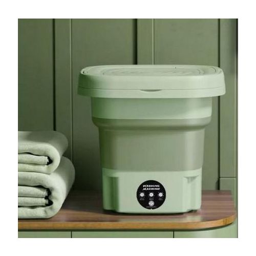 Mini machine à laver portable 8 litres avec stérilisation, idéale pour le camping, les voyages et les déplacements professionnels, pliable, minuterie à trois vitesses, économe en énergie et respectueuse de l'environnement.
 Fiche Technique et Prix au Maroc