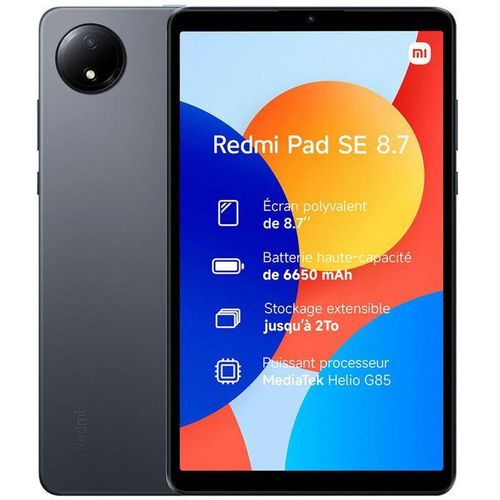 XIAOMI Redmi Pad SE 8,7 Pouces 64 GB / 4GB WiFi graphite-gray + Verre Incassable
 Fiche Technique et Prix au Maroc