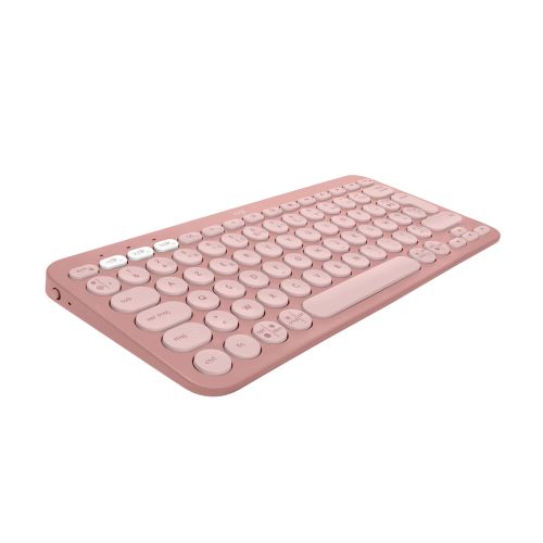 Logitech Pebble Keys 2 K380s clavier sans fil Bluetooth multidispositif, raccourcis personnalisables, fin et portable, Easy-Switch pour Windows, macOS, iPadOS, Android, ChromeOS- Rose - AZERTY
 Fiche Technique et Prix au Maroc