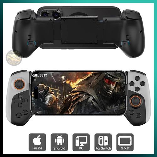 Manette de Jeu Télescopique Bluetooth 5.3 JK03 – Compatible iOS / Android / Switch / PC – Turbo, Vibration, Boutons Macros
 Fiche Technique et Prix au Maroc