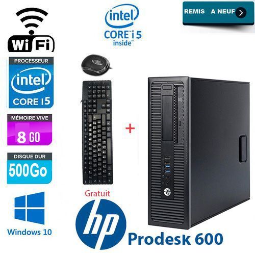 Hp unité centrale EliteDesk 800 G1-Intel Core i5- 16Go - 500 Go -REMIS A NEUF
 Fiche Technique et Prix au Maroc