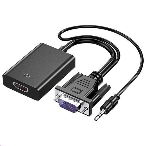 Adaptateur VGA Male vers HDMI Output 1080P HD+ Audio
 Fiche Technique et Prix au Maroc