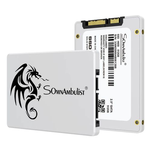 Somnambulist Disque dur SSD, SATA 3, avec capacité de 128 Go, pour ordinateur portable
 Fiche Technique et Prix au Maroc