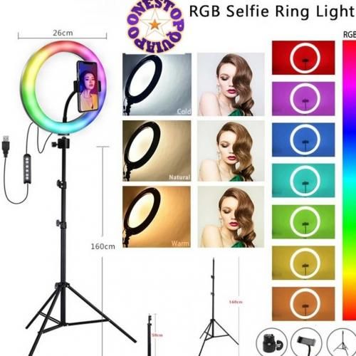 Astro Lighting RGB Ring Light 33 cm avec Tripod 2 m pour YouTube / Tiktok
 Fiche Technique et Prix au Maroc